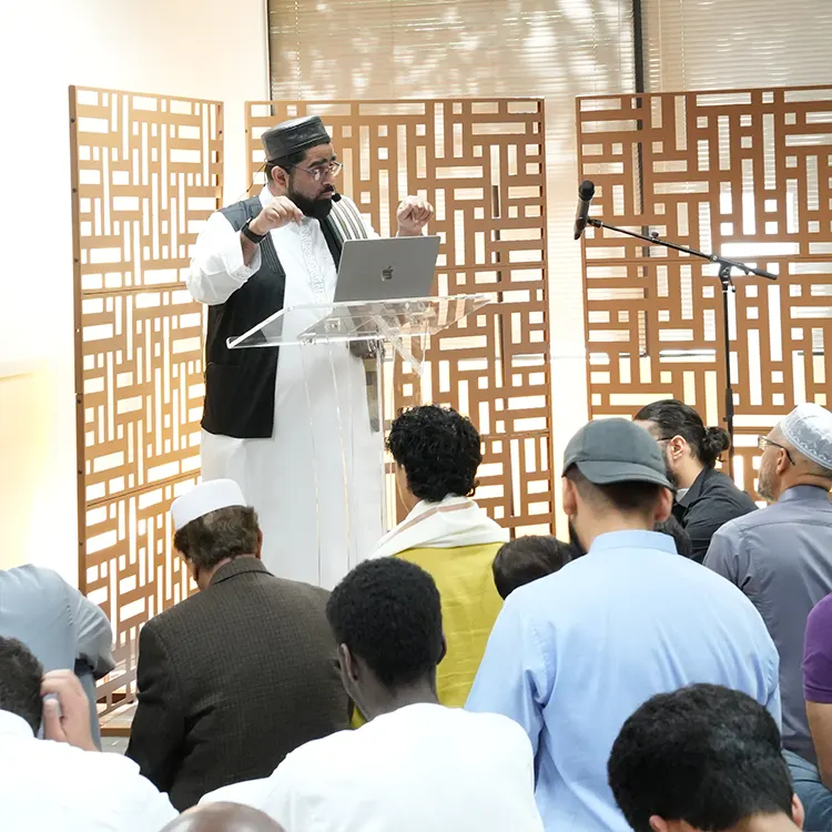 A gathering at the Muslim Wellness Center